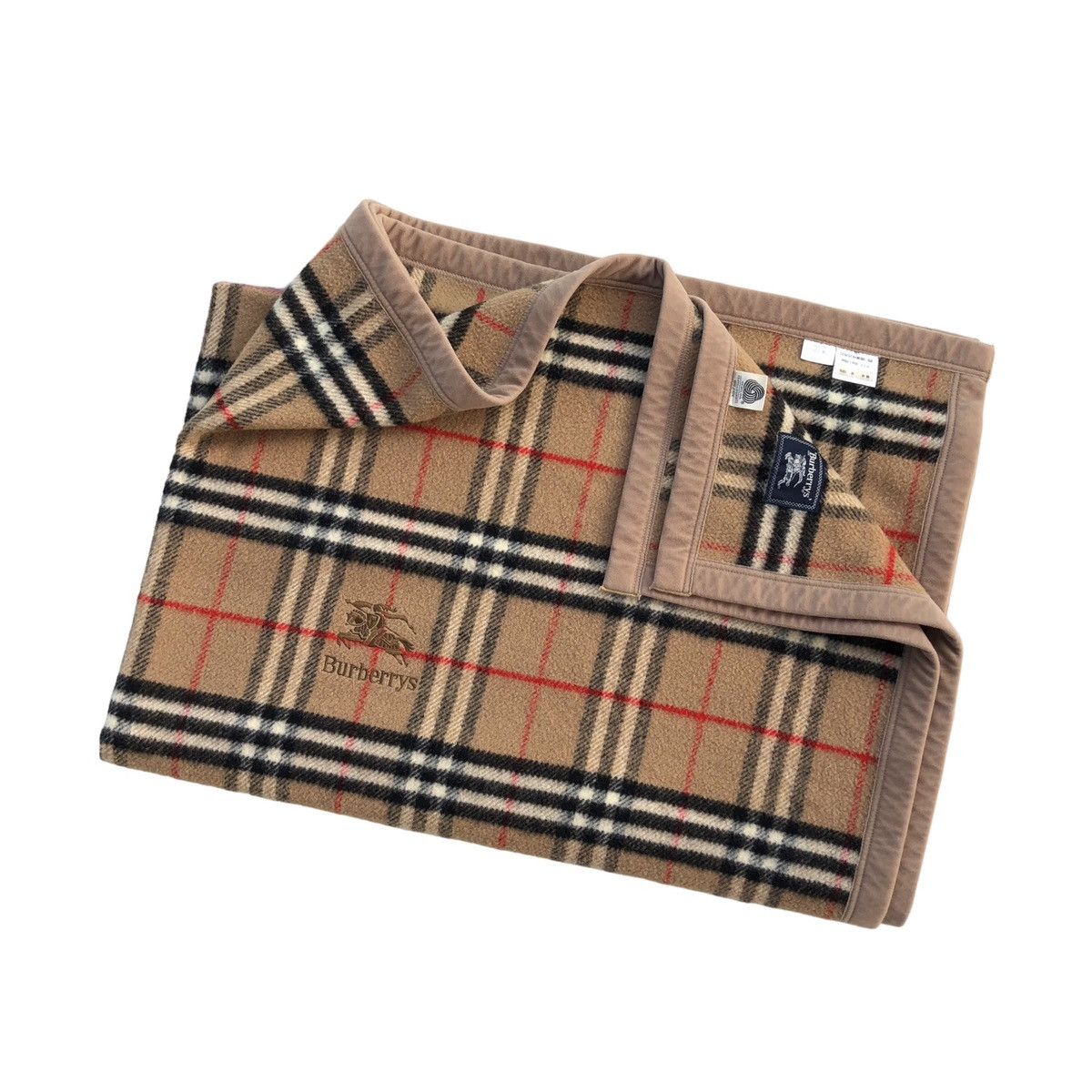 Burberry Vintage Burberrys Nova Check Blanket Sheet 100% Wool Size ONE SIZE - 1 Thumbnail