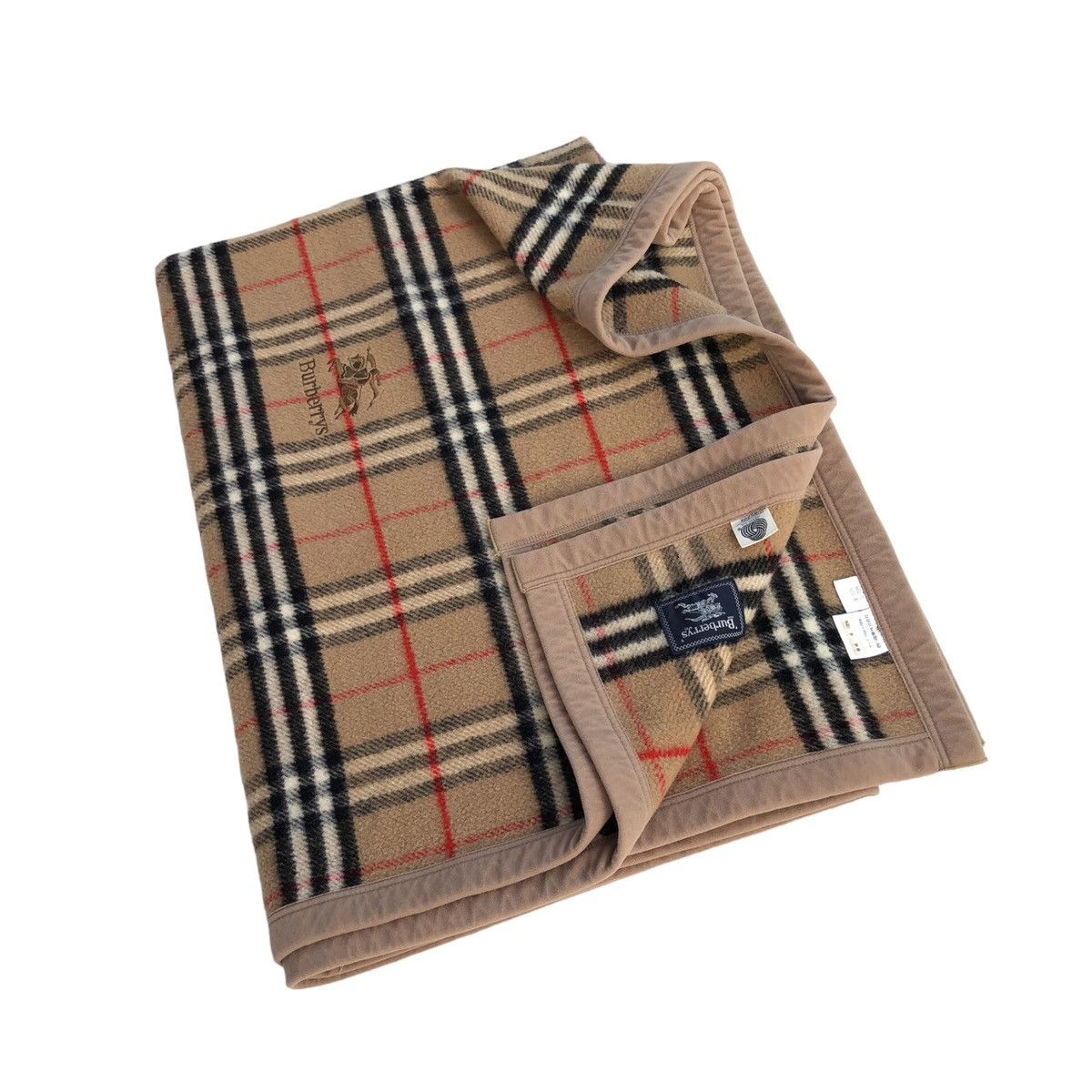 Burberry Vintage Burberrys Nova Check Blanket Sheet 100% Wool Size ONE SIZE - 3 Thumbnail