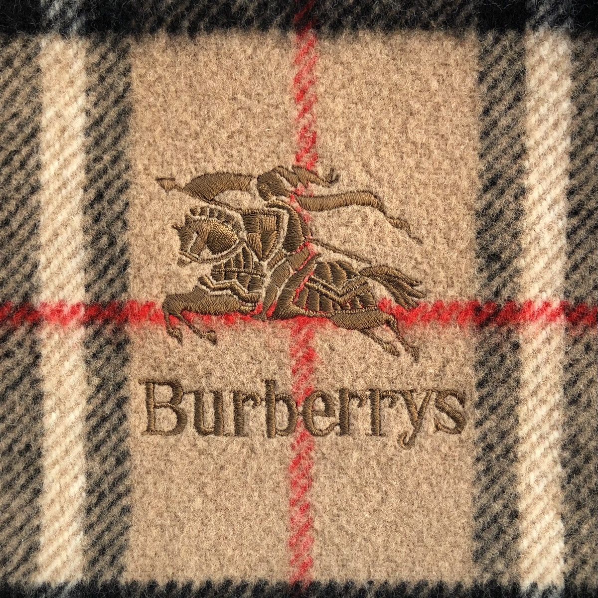 Burberry Vintage Burberrys Nova Check Blanket Sheet 100% Wool Size ONE SIZE - 7 Thumbnail