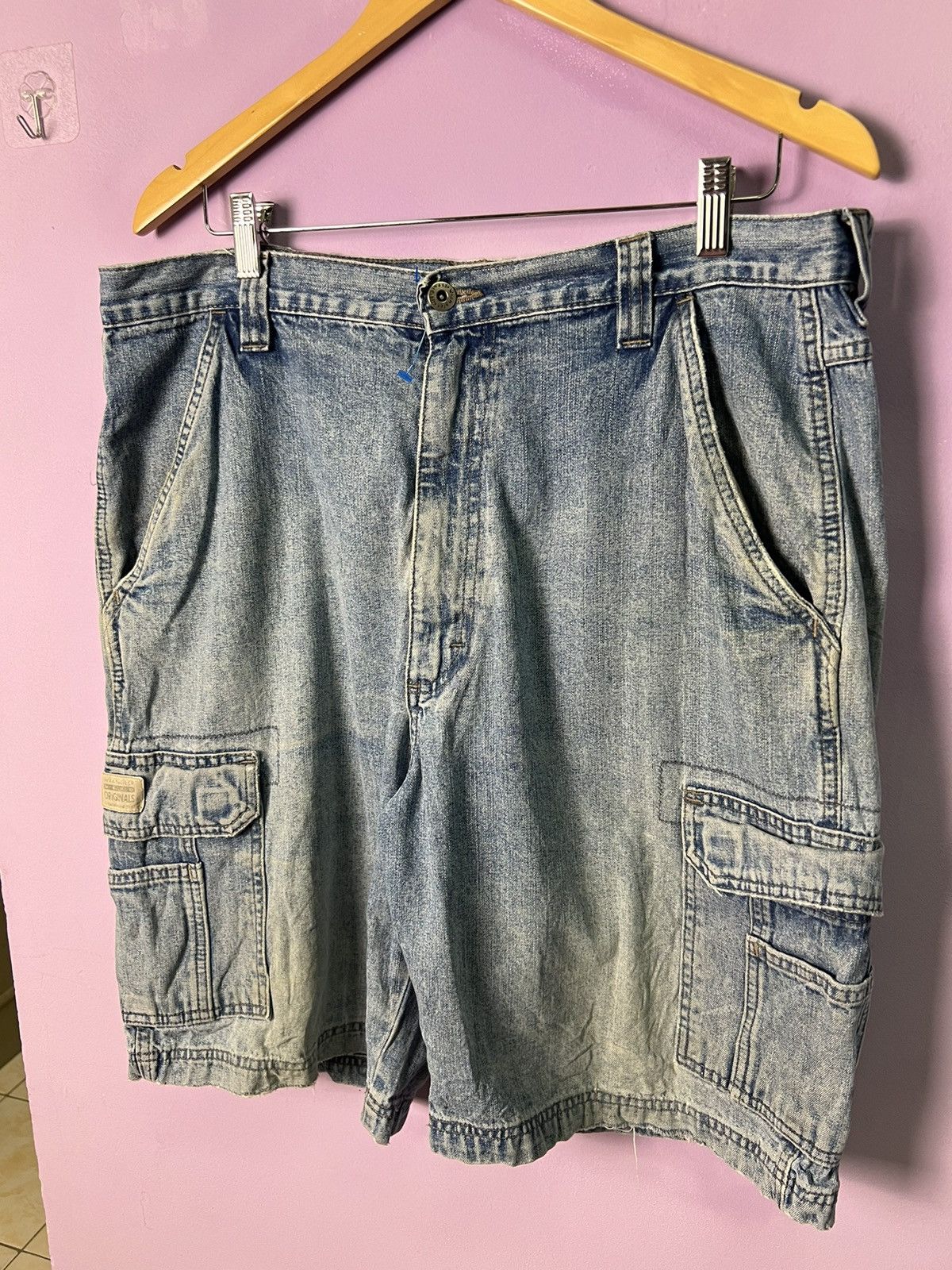 Wrangler 🔥Vintage Wrangler Denim Cargo Pants Size US 37 - 7 Thumbnail
