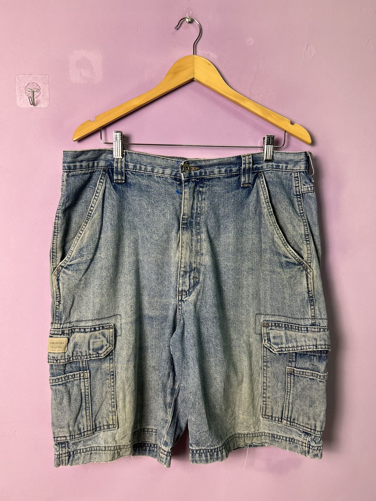 Wrangler 🔥Vintage Wrangler Denim Cargo Pants Size US 37 - 3 Thumbnail