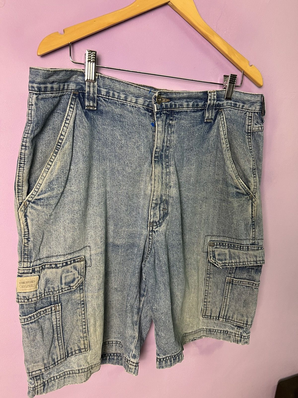 Wrangler 🔥Vintage Wrangler Denim Cargo Pants Size US 37 - 8 Thumbnail