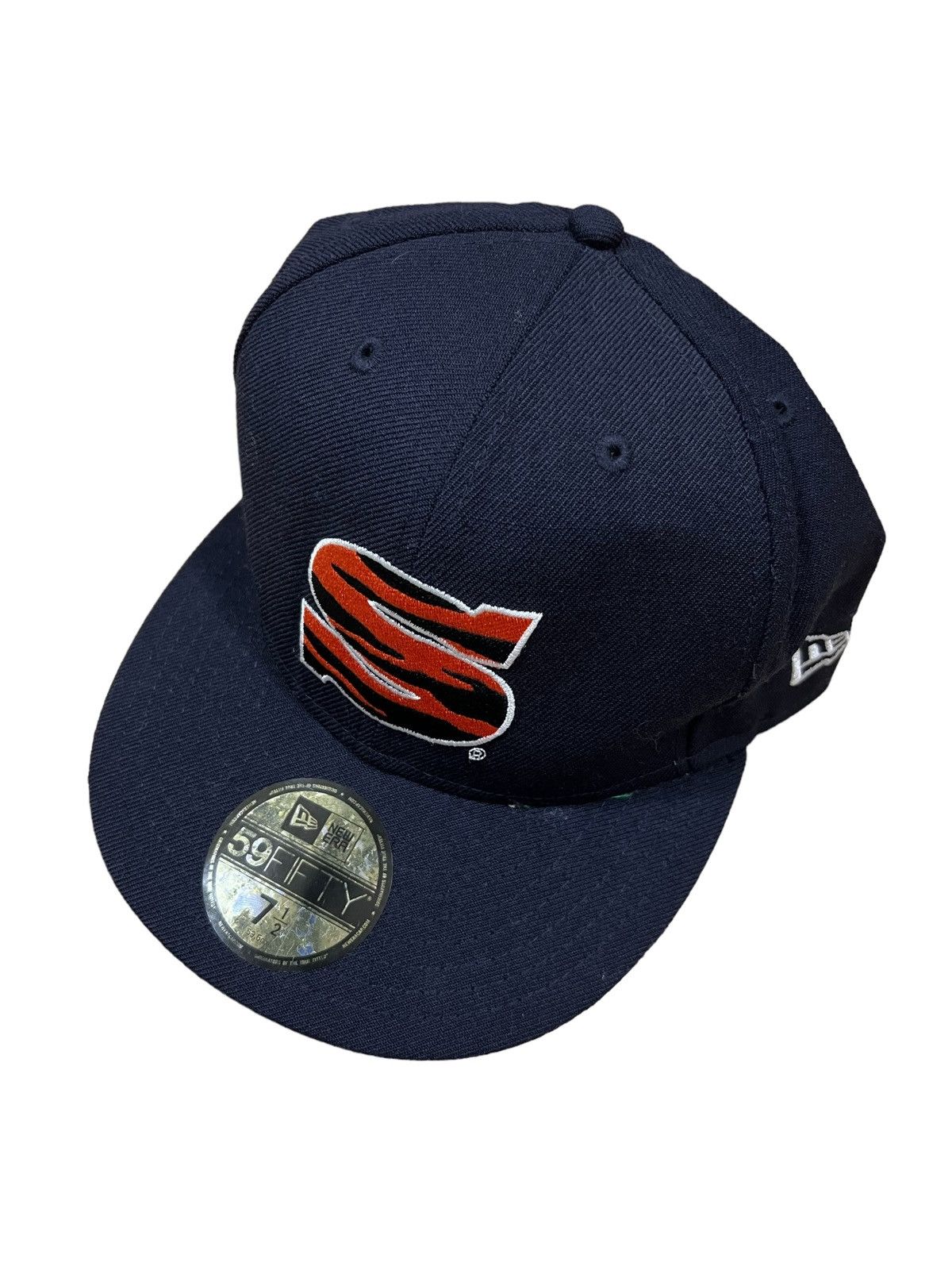 New Era × Supreme AW12 Supreme New Era Letterman Zebra Striped Fitted Wool Cap Size ONE SIZE - 2 Thumbnail