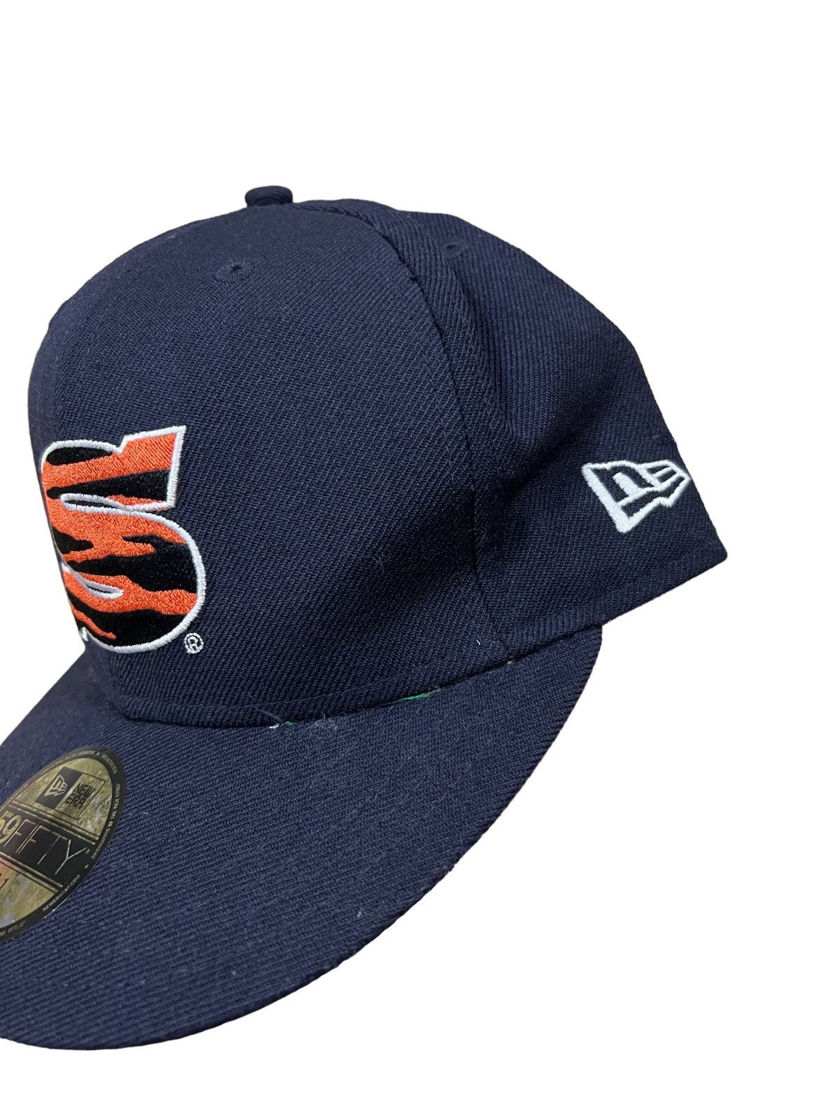 New Era × Supreme AW12 Supreme New Era Letterman Zebra Striped Fitted Wool Cap Size ONE SIZE - 3 Thumbnail