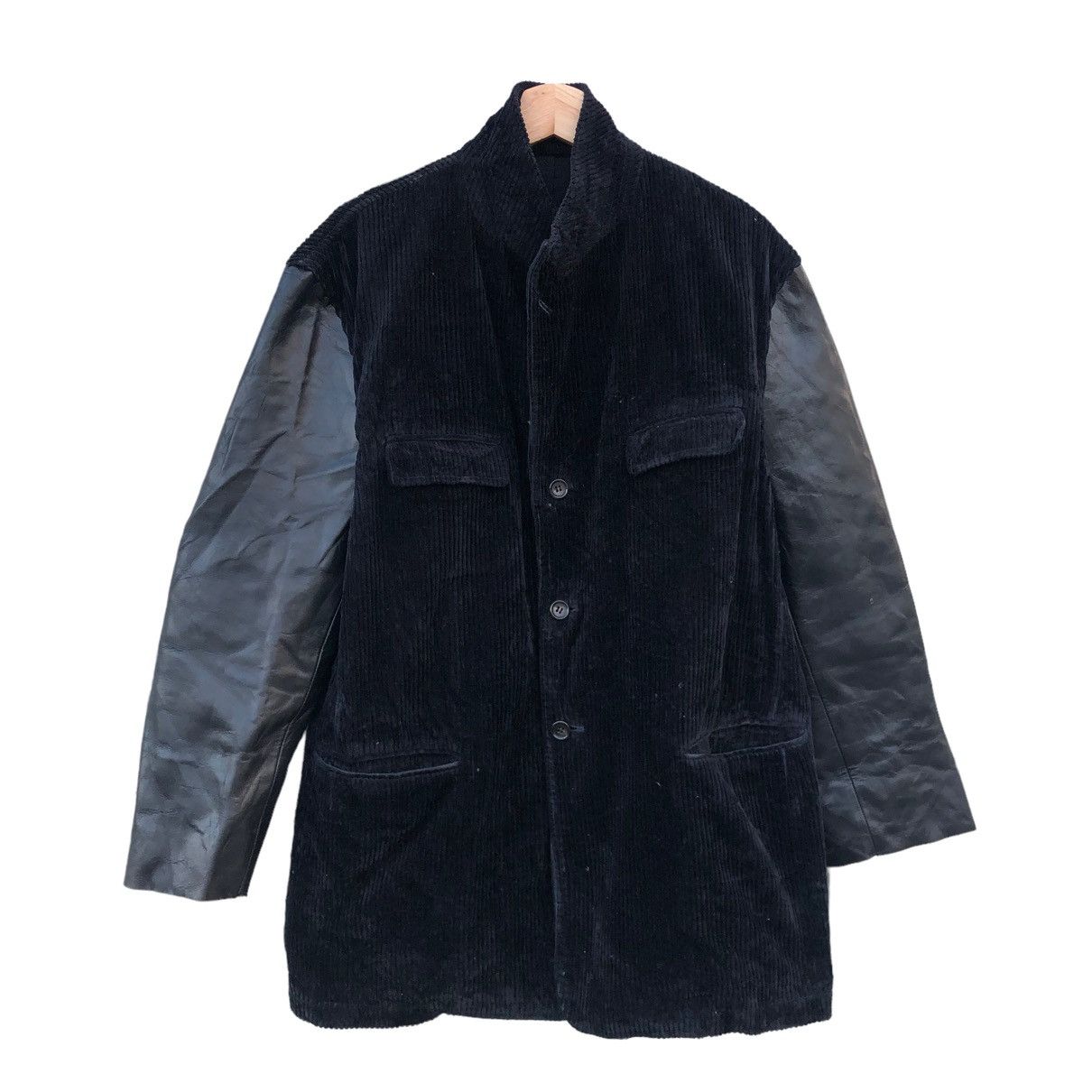 Comme des Garcons Vintage AD1995 sleeve leather Coat Size US M / EU 48-50 / 2 - 2 Thumbnail