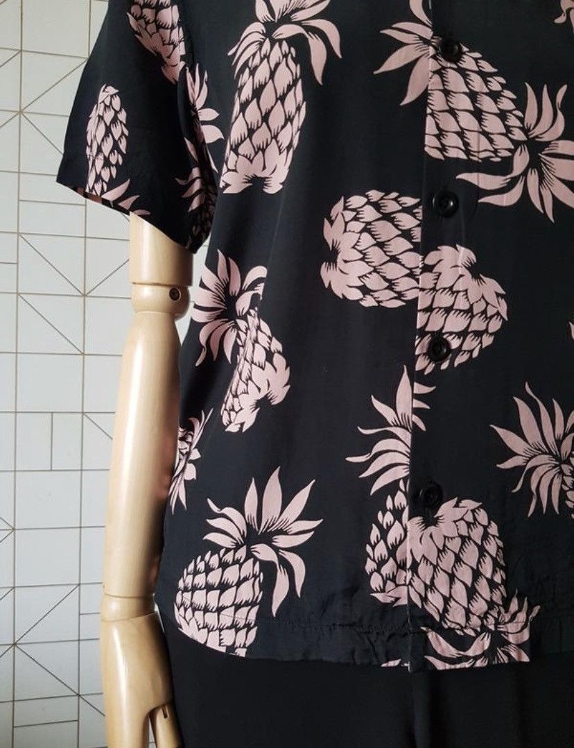 Sandro Sandro Paris Pineapple Hawaiian Viscose Camp Collar Shirt f1 Size US S / EU 44-46 / 1 - 3 Thumbnail