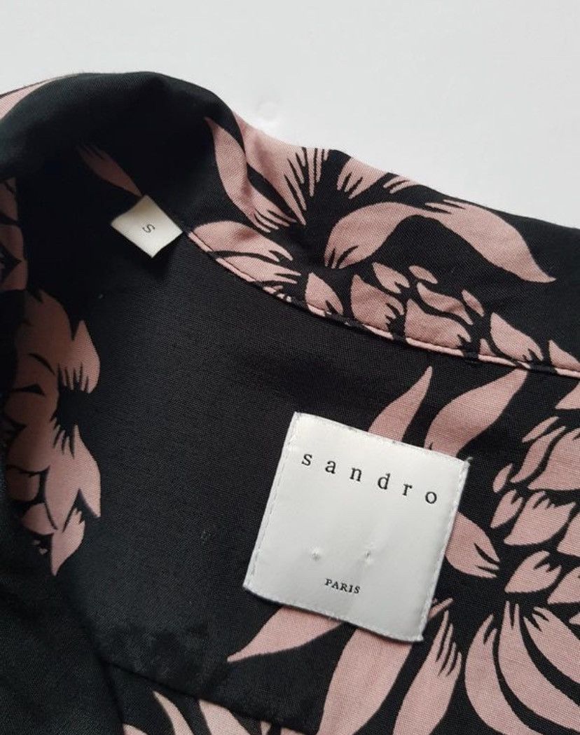 Sandro Sandro Paris Pineapple Hawaiian Viscose Camp Collar Shirt f1 Size US S / EU 44-46 / 1 - 5 Thumbnail