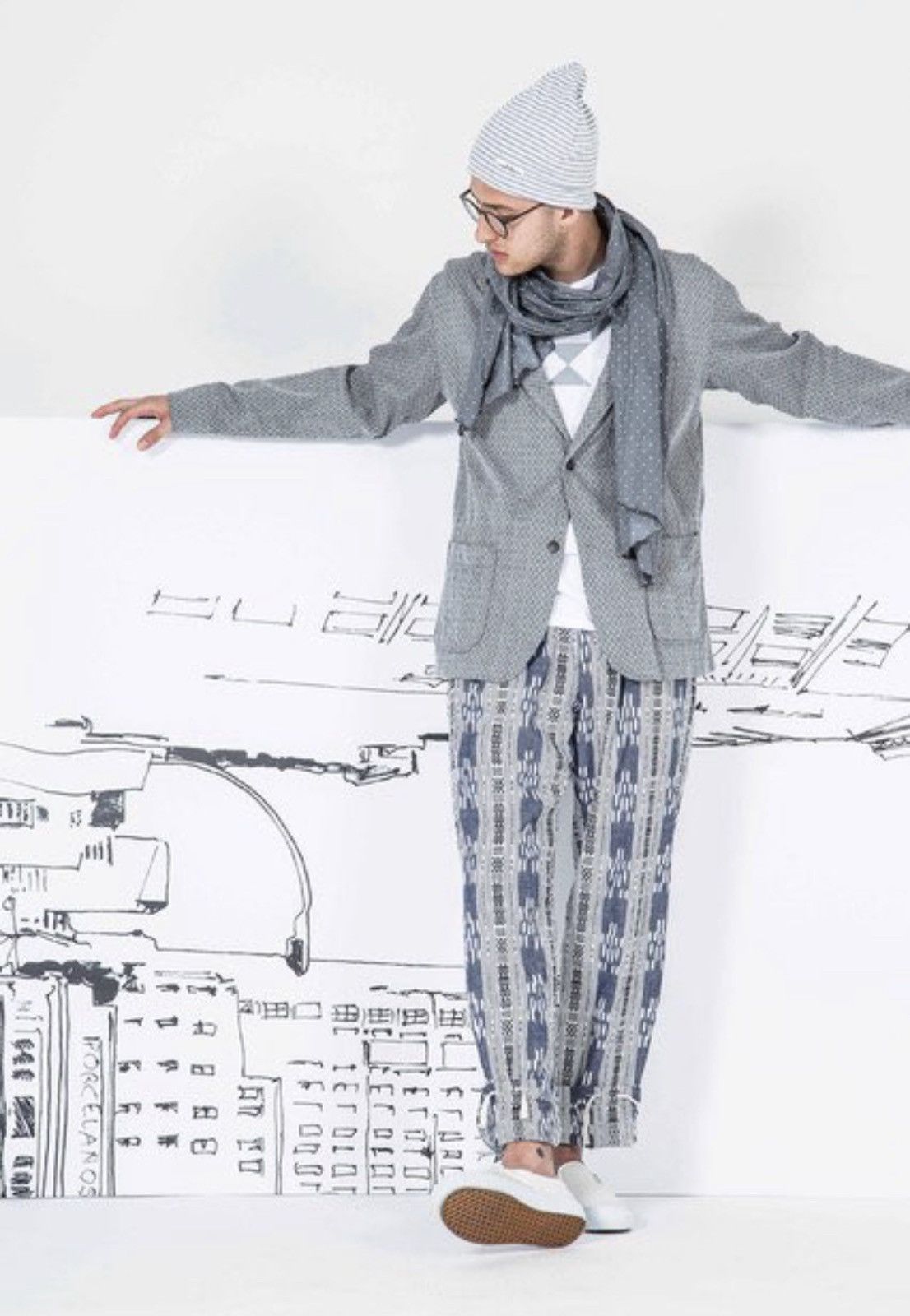 Engineered Garments Rare Summer Loiter Jacket, Large Pattern Fun Time Blazer Size 42R - 4 Thumbnail