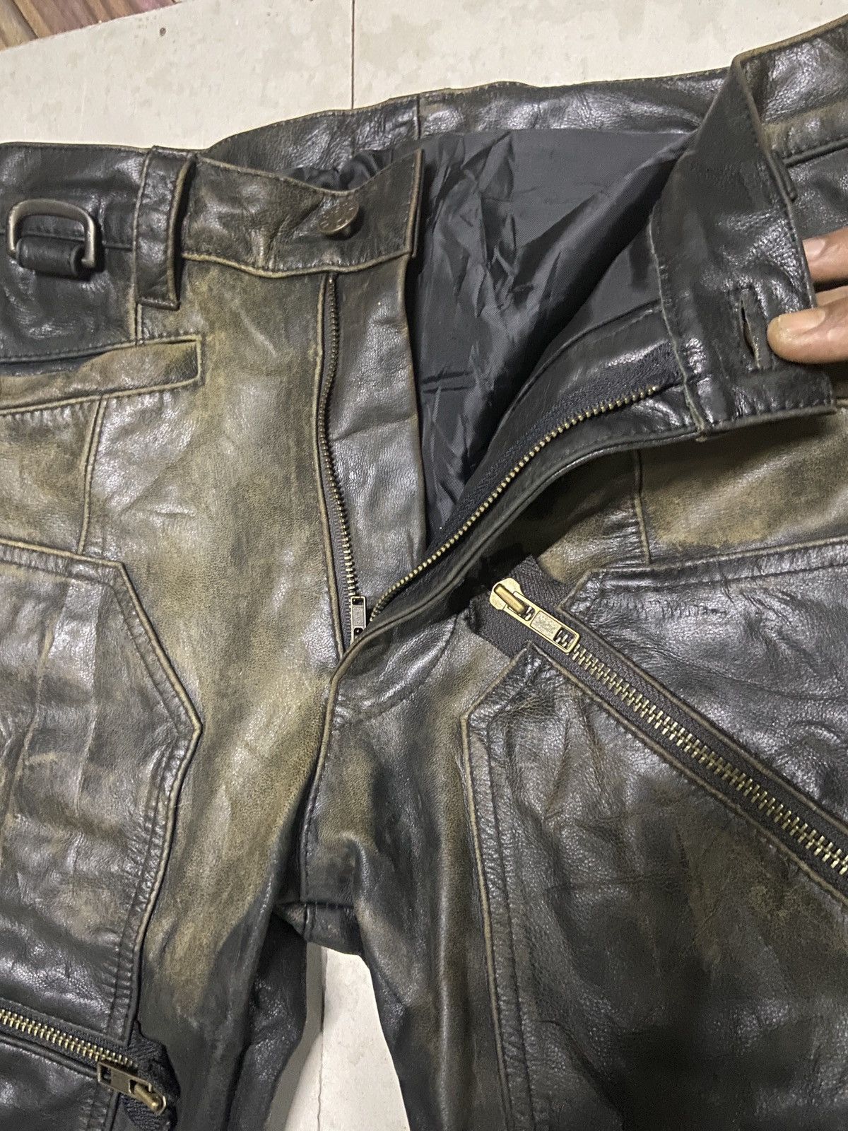 Vintage × Yoshiyuki Konishi RARE Vintage Yoshiyuki Konishi Leather Bondage Pant Size US 29 - 7 Thumbnail