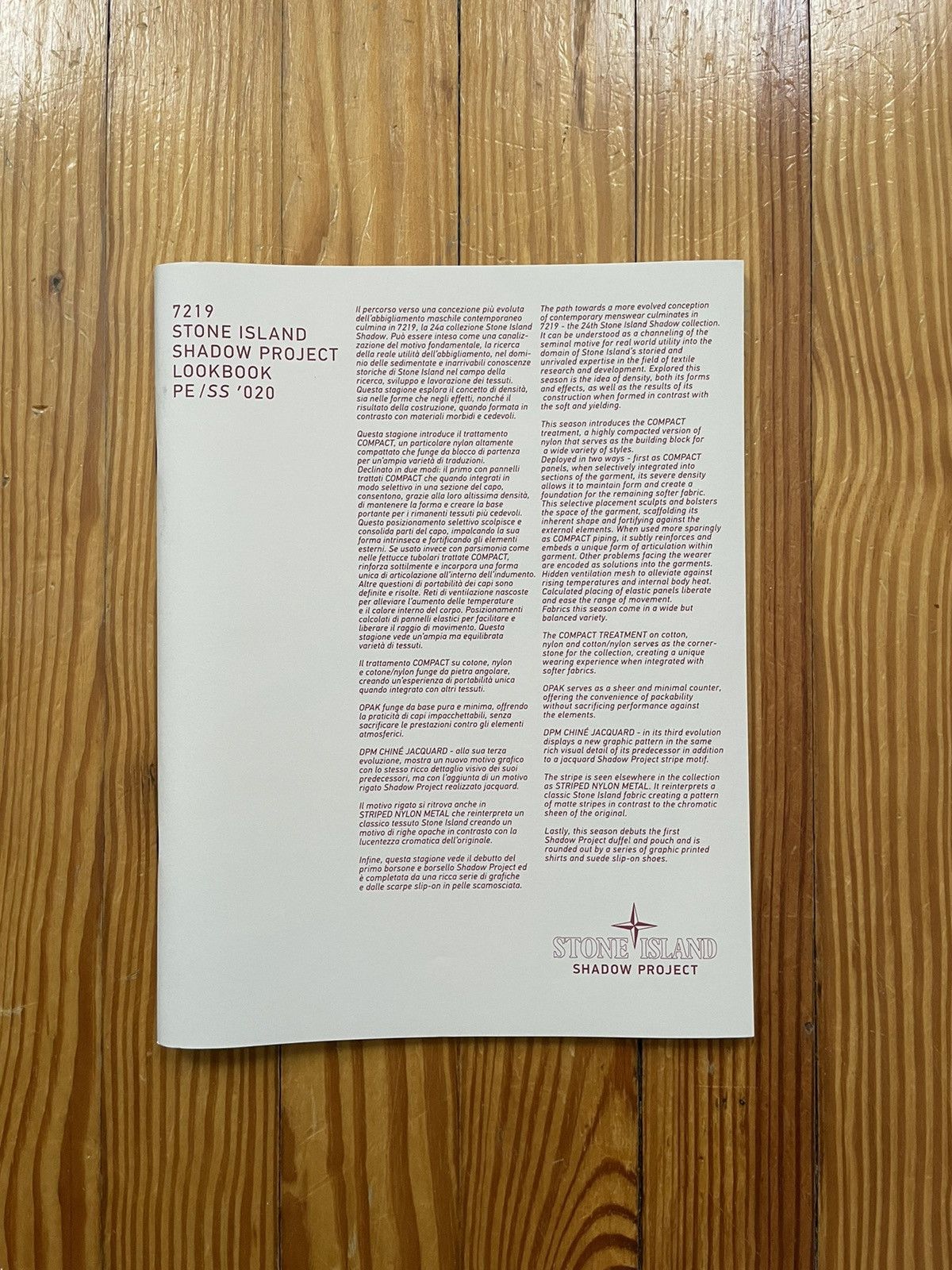 Stone Island Stone Island Shadow Project Look Book Catalogue Size ONE SIZE - 4 Thumbnail