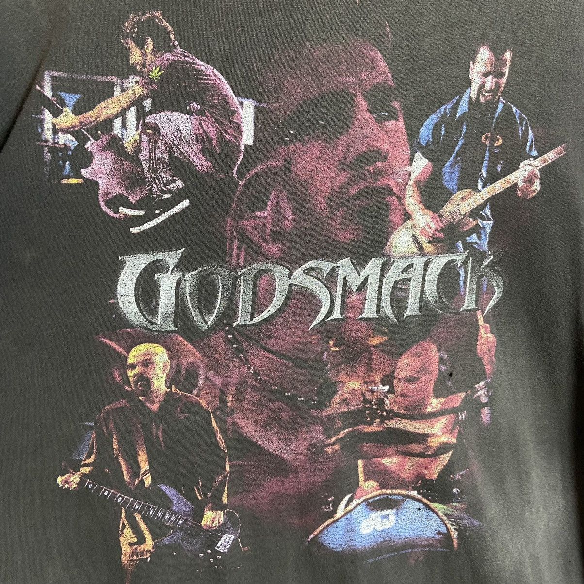 Band Tees Vintage 00s Godsmack Distressed Metal Tour Band Tee Size US XL / EU 56 / 4 - 3 Thumbnail
