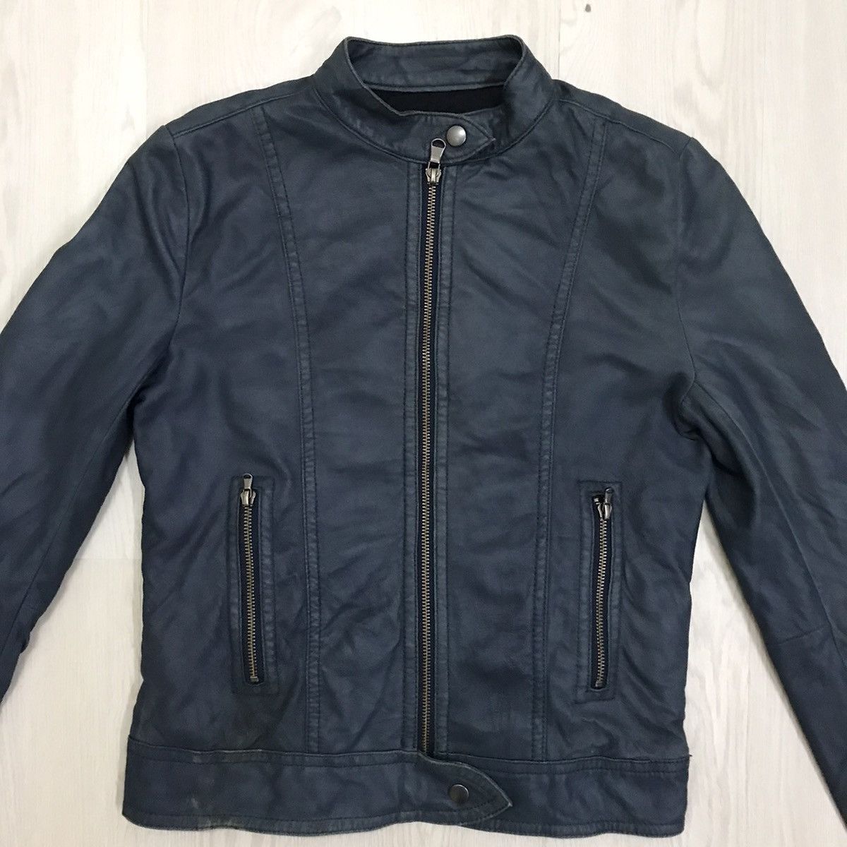 United Arrows × Vintage 💥RARE💥 United Arrow Sheep Leather Jacket Biker Jacket Size M / US 6-8 / IT 42-44 - 2 Thumbnail