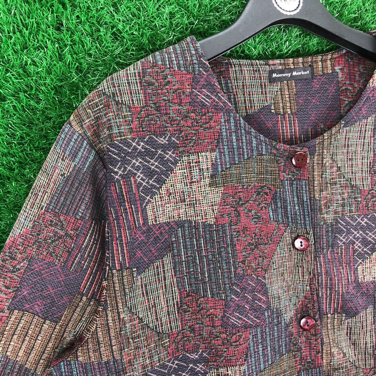 Japanese Brand Vintage Cardigan Button Up by Mommy Market Size L / US 10 / IT 46 - 2 Thumbnail