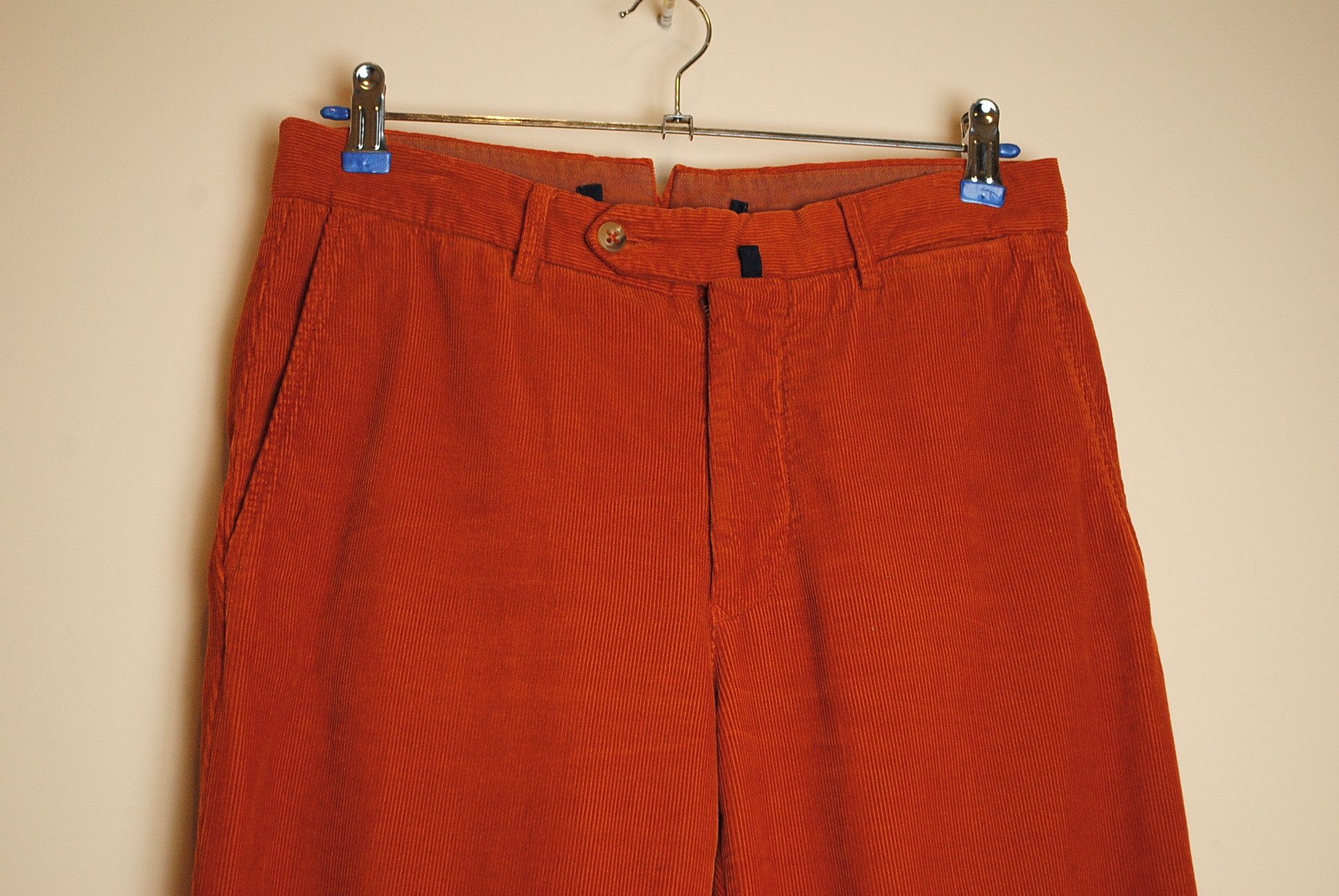 Incotex Orange Corduroy / Cord Pants Size 30 Size US 30 / EU 46 - 3 Thumbnail