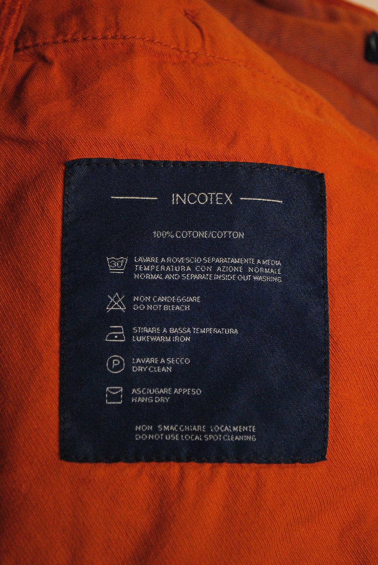 Incotex Orange Corduroy / Cord Pants Size 30 Size US 30 / EU 46 - 7 Thumbnail