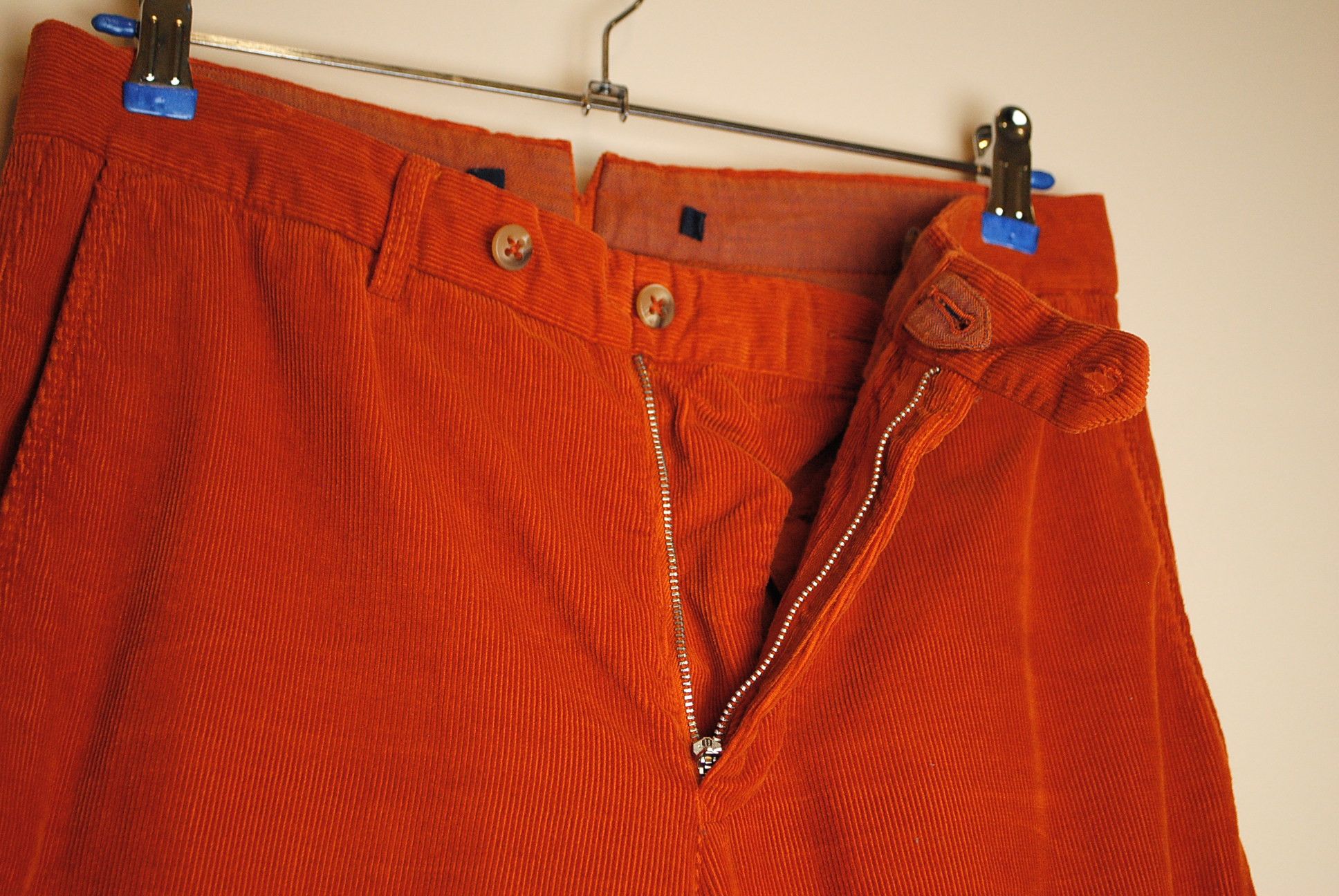Incotex Orange Corduroy / Cord Pants Size 30 Size US 30 / EU 46 - 5 Thumbnail