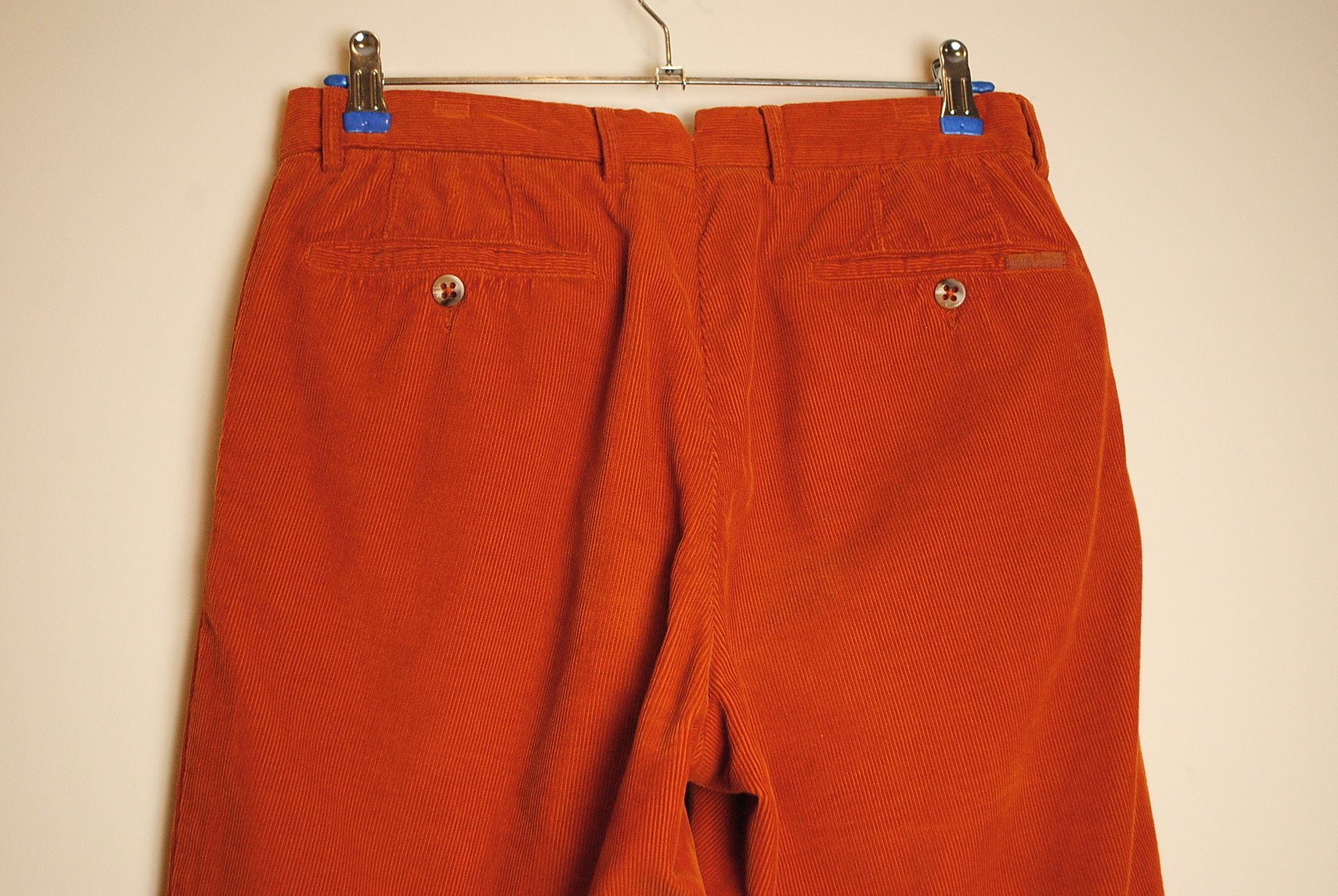 Incotex Orange Corduroy / Cord Pants Size 30 Size US 30 / EU 46 - 4 Thumbnail