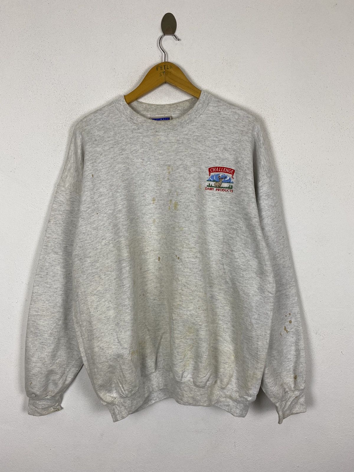 Hanes × Vintage VINTAGE CHALLENGE DAIRY PRODUCTS SWEATER Size US L / EU 52-54 / 3 - 2 Thumbnail