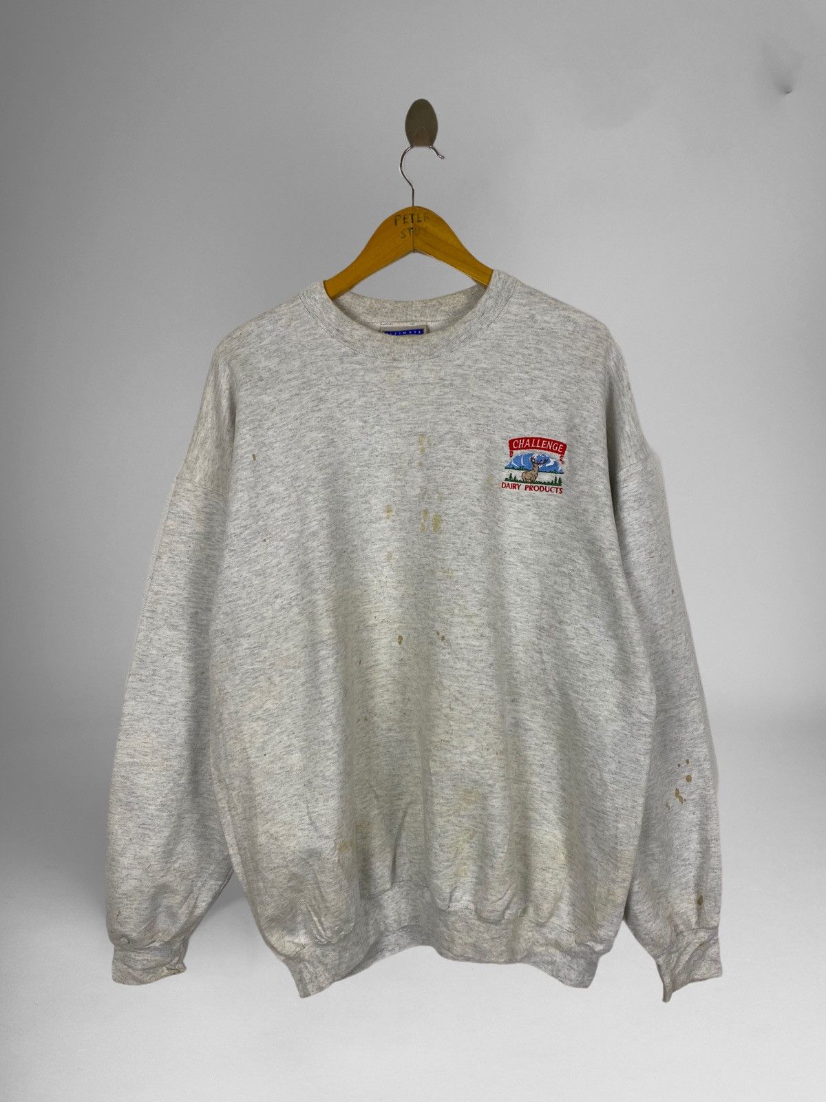 Hanes × Vintage VINTAGE CHALLENGE DAIRY PRODUCTS SWEATER Size US L / EU 52-54 / 3 - 1 Thumbnail