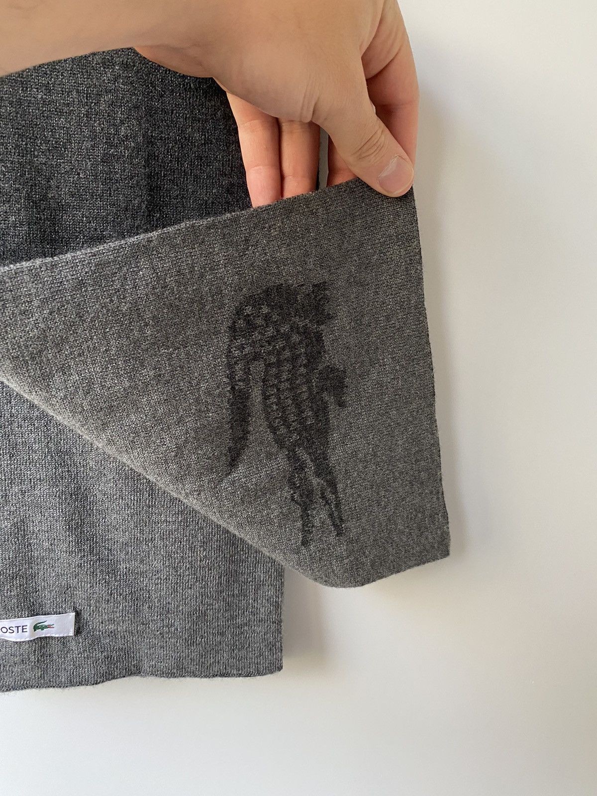 Lacoste 🇫🇷 Lacoste Wool Scarf Luxury Size ONE SIZE - 6 Thumbnail