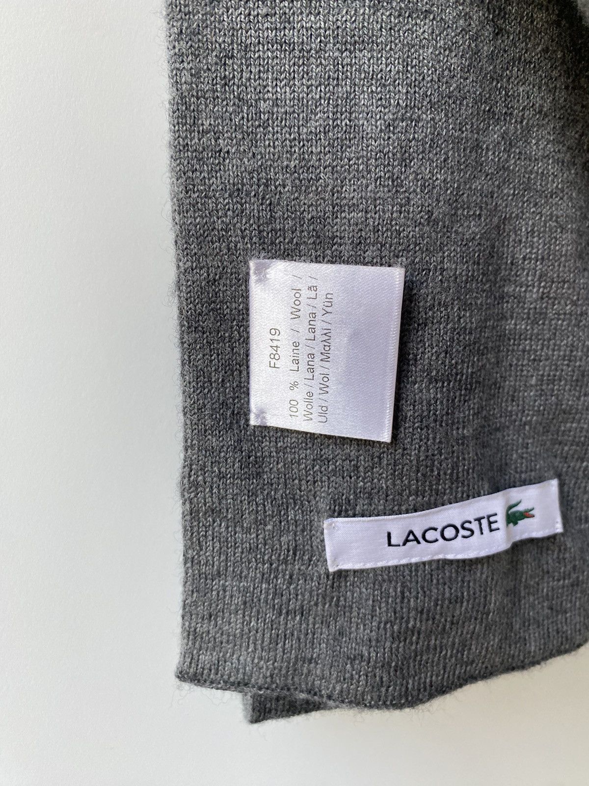 Lacoste 🇫🇷 Lacoste Wool Scarf Luxury Size ONE SIZE - 5 Thumbnail
