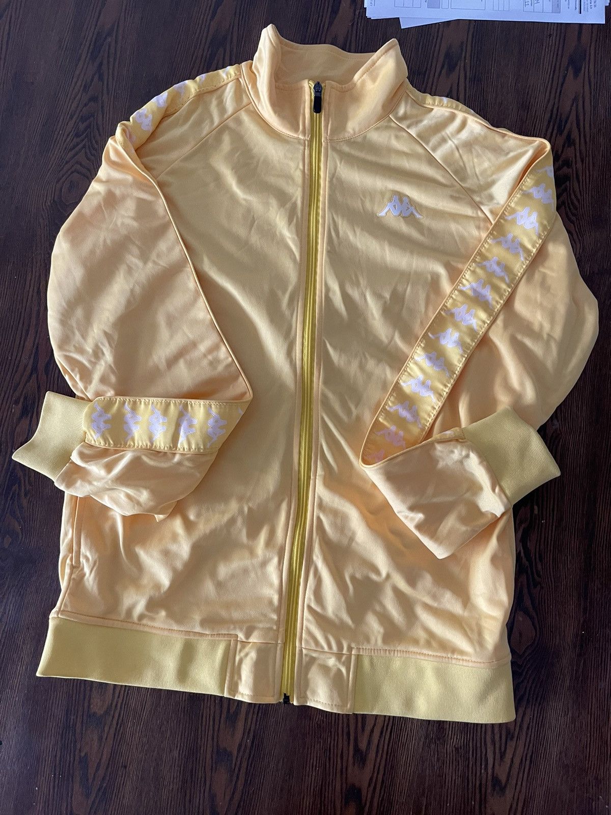 Kappa tracksuit womens yellow sale