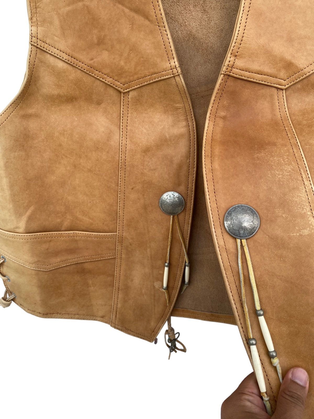 Vintage Heavy For Bikers Leather Vest