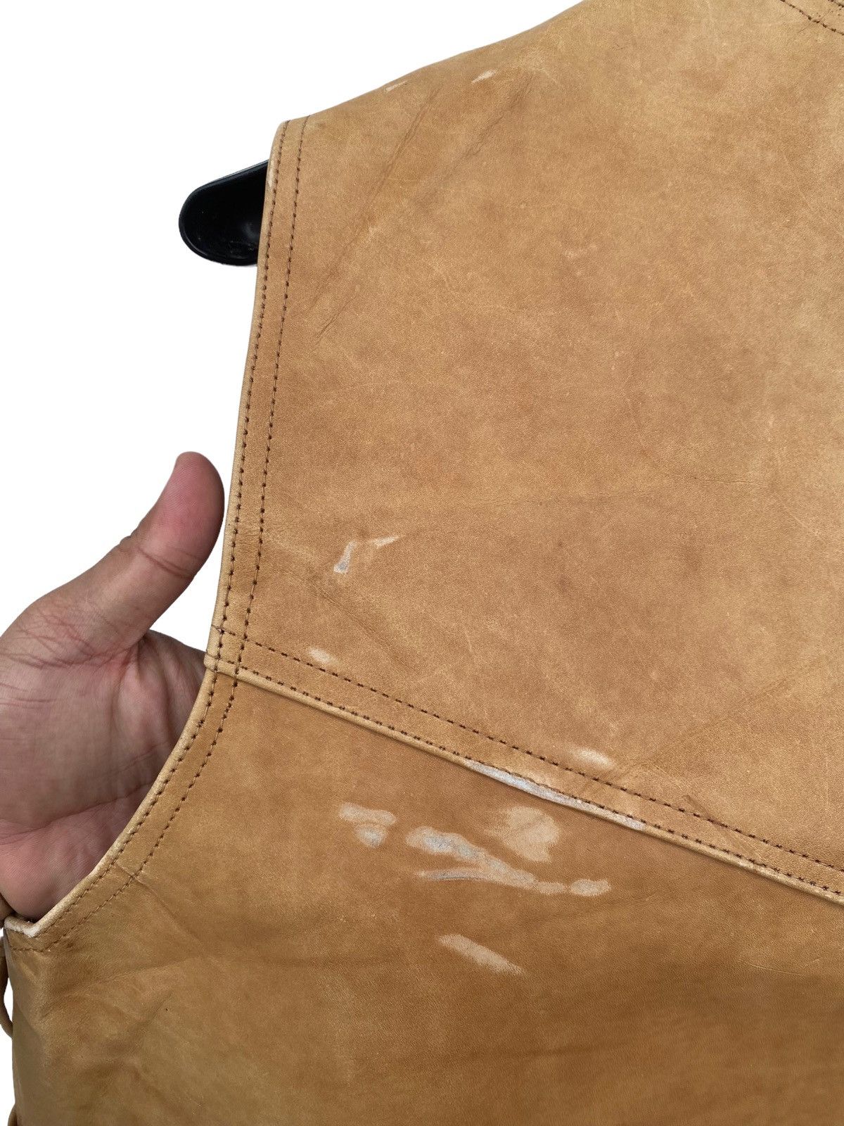 Vintage Heavy For Bikers Leather Vest