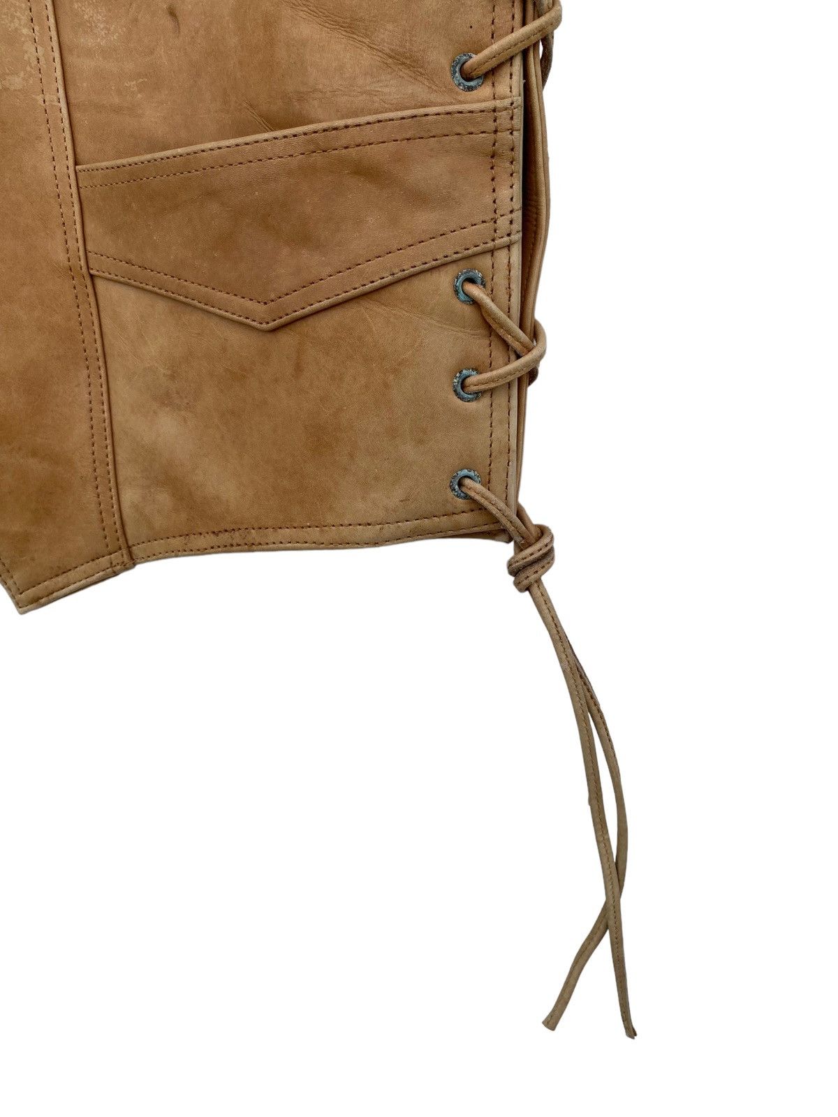 Vintage Heavy For Bikers Leather Vest