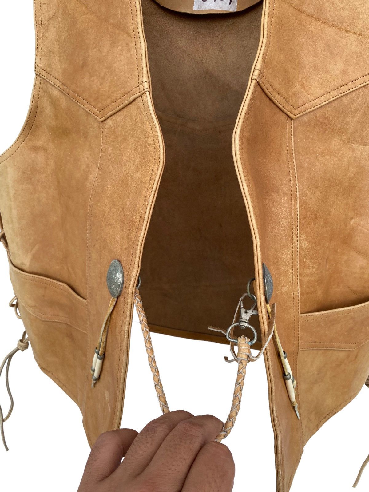 Vintage Heavy For Bikers Leather Vest