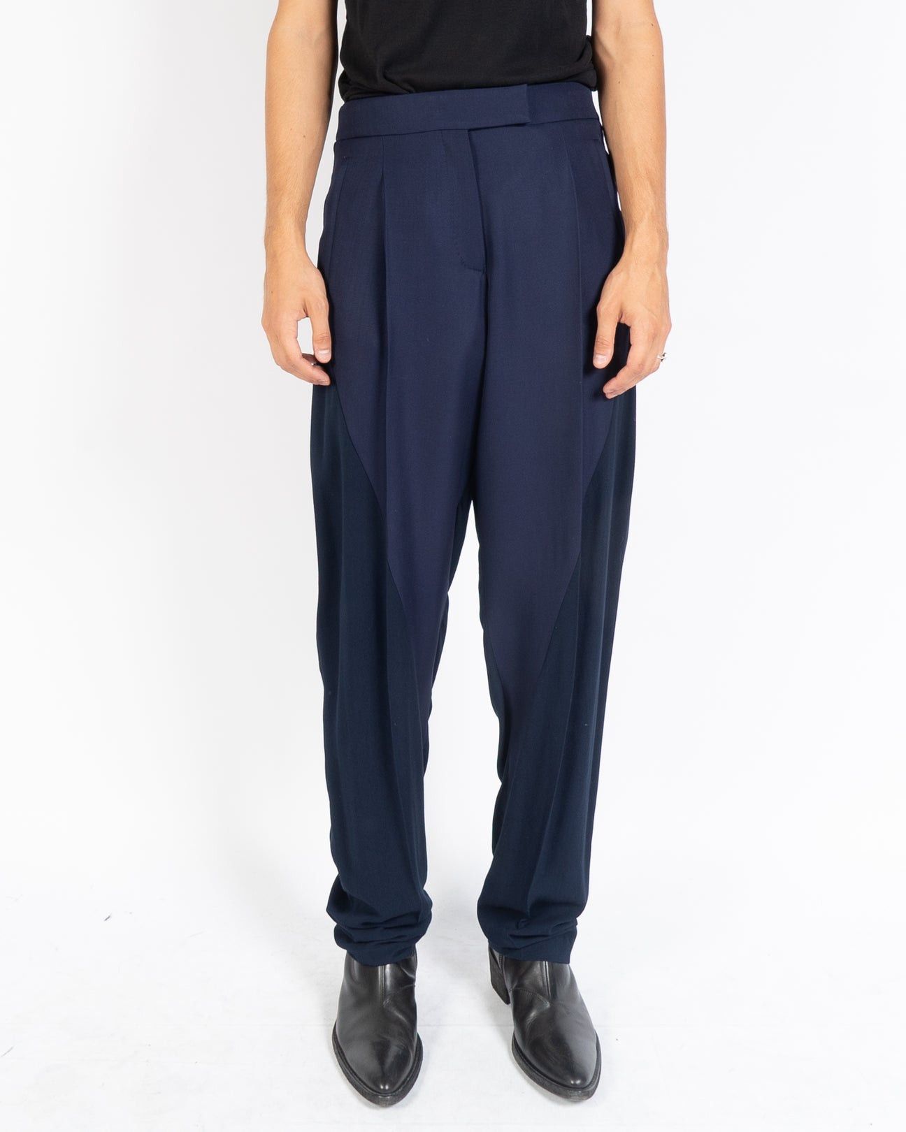 FW19 Navy & Black Two Tone Trousers Sample