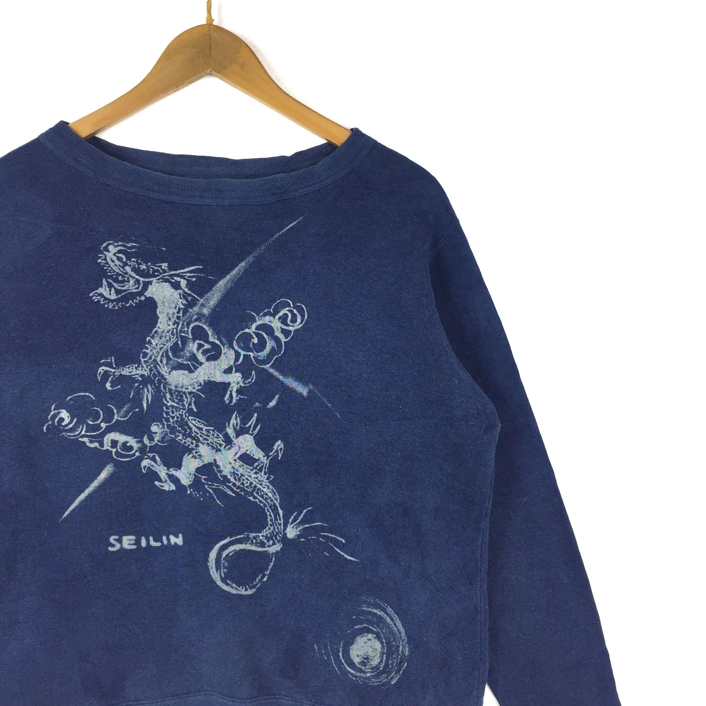 If Six Was Nine × Japanese Brand × Vintage Vintage Seilin Dragon Small Spell Sportswear Size US M / EU 48-50 / 2 - 2 Thumbnail
