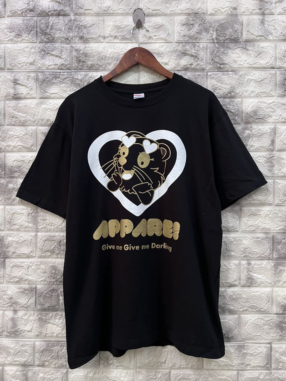 image of Vintage Apparel Japanesse T-Shirt in Black, Men's (Size XL)