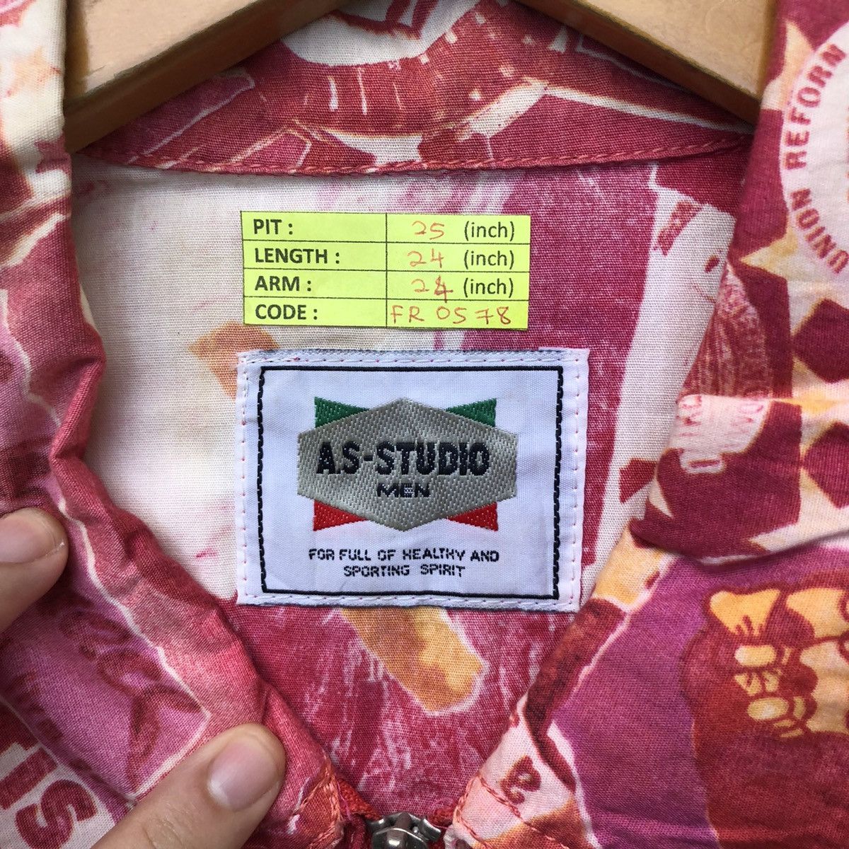 Vintage Vintage As Studio Japanese Brand Full Print Jacket Size US L / EU 52-54 / 3 - 2 Thumbnail