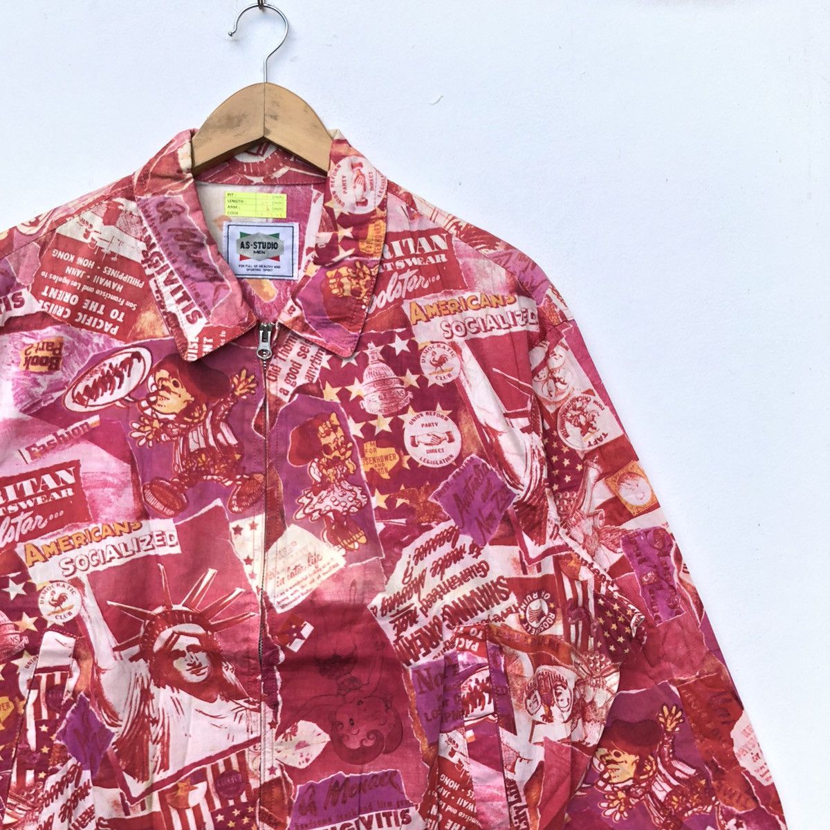 Vintage Vintage As Studio Japanese Brand Full Print Jacket Size US L / EU 52-54 / 3 - 5 Thumbnail