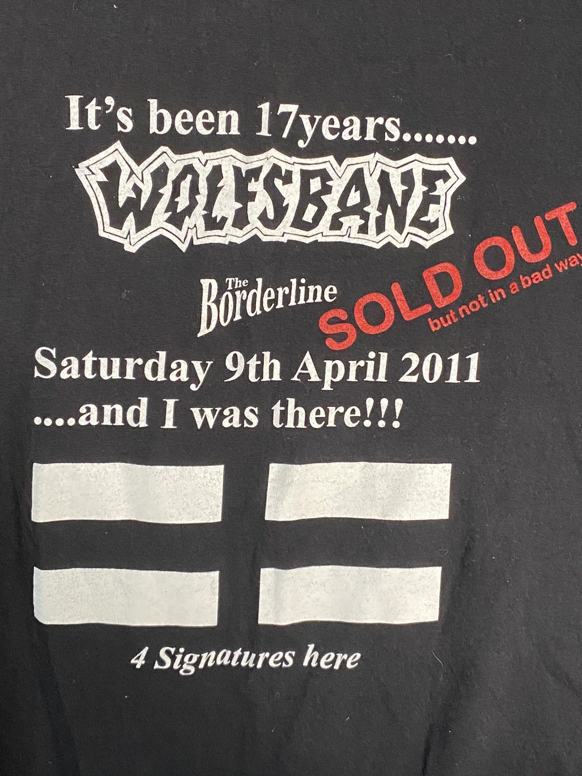 Band Tees × Vintage Vintage Wolfsbane Tour 2011 Rock T-shirt Size US XL / EU 56 / 4 - 5 Thumbnail