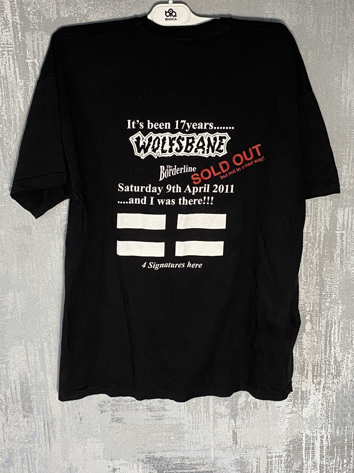 Band Tees × Vintage Vintage Wolfsbane Tour 2011 Rock T-shirt Size US XL / EU 56 / 4 - 6 Thumbnail