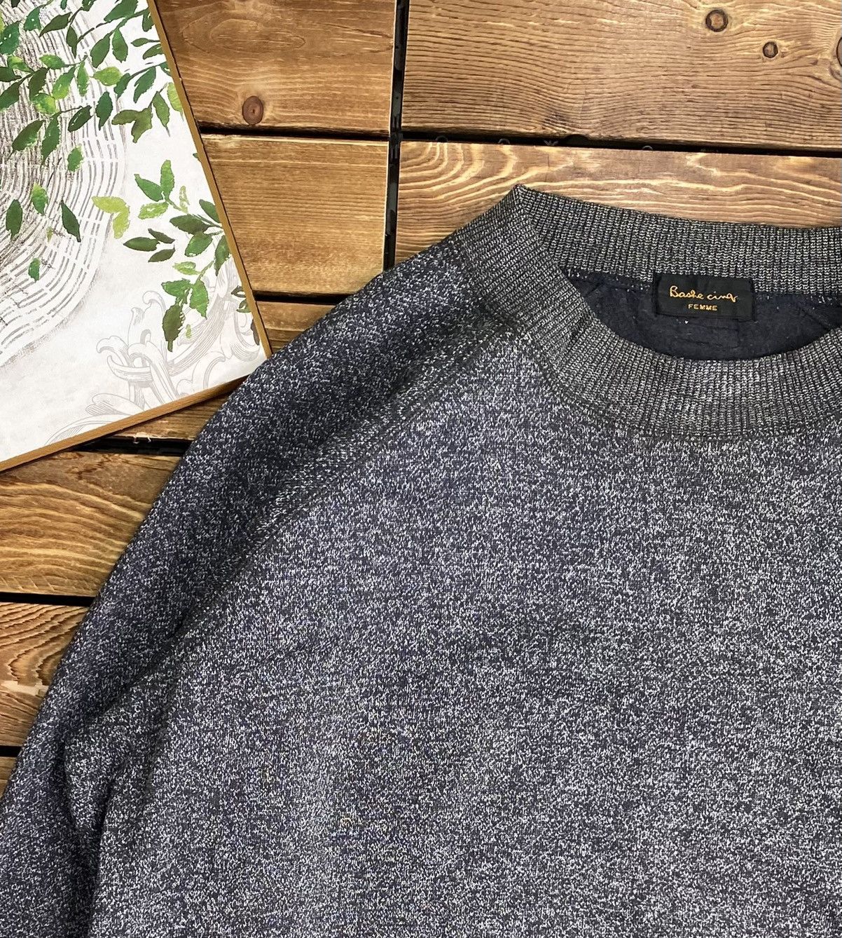 Japanese Brand × Vintage Vintage Bashe Cinq Collection Sweatshirt Long Sleeve Size L Size US L / EU 52-54 / 3 - 6 Thumbnail