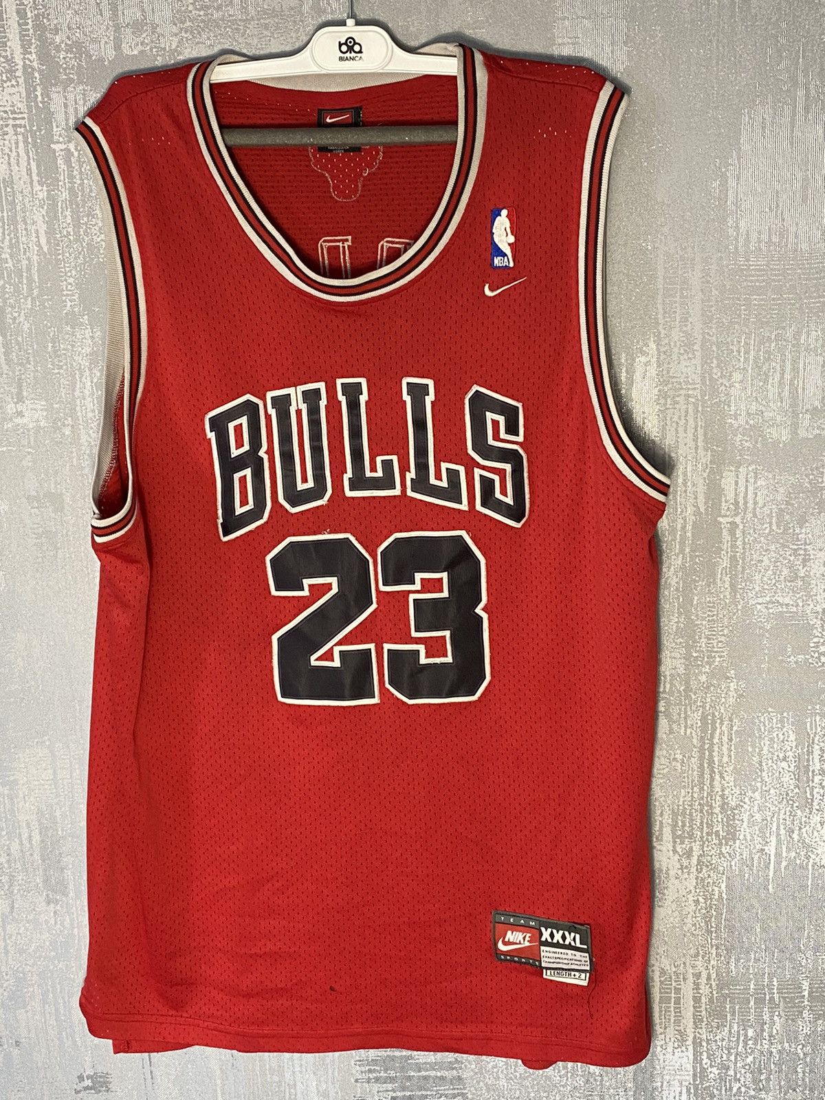 NBA × Nike Vintage Nike Chicago Bulls NBA # 23 Jordan Red Size US XXL / EU 58 / 5 - 1 Thumbnail