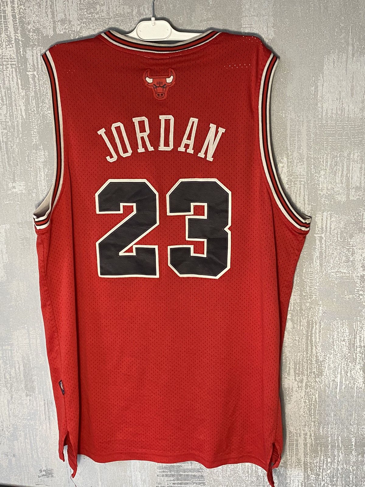 NBA × Nike Vintage Nike Chicago Bulls NBA # 23 Jordan Red Size US XXL / EU 58 / 5 - 2 Thumbnail