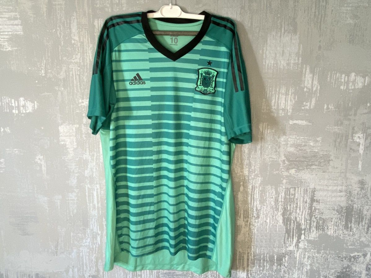 Adidas 2018 2020 Spain National Adidas Home Soccer Jersey Size US XXL / EU 58 / 5 - 1 Thumbnail