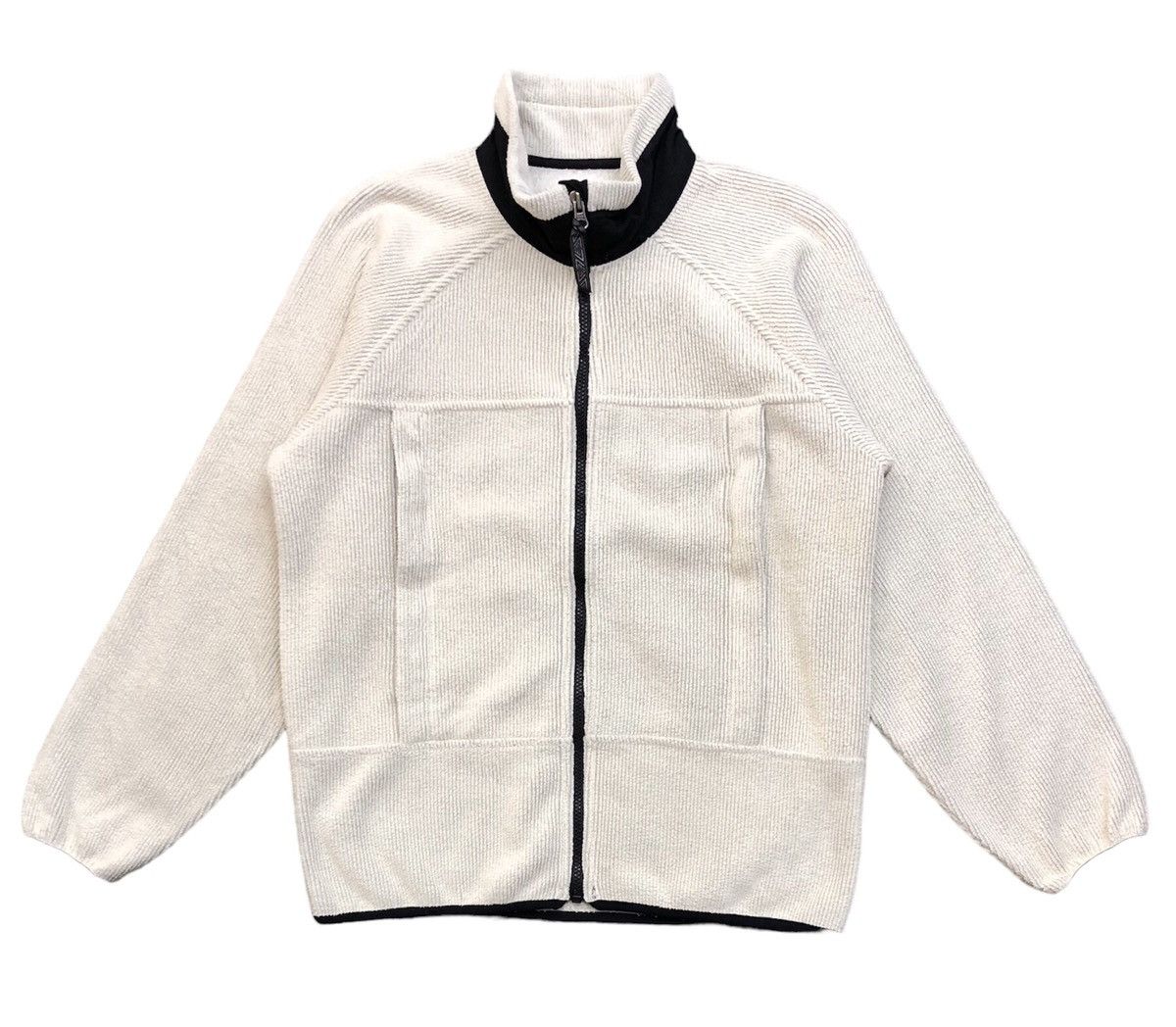 image of Lands End x Polartec Vintage Lands' End Polartec Fleece Jacket in White, Women's (Size Small)