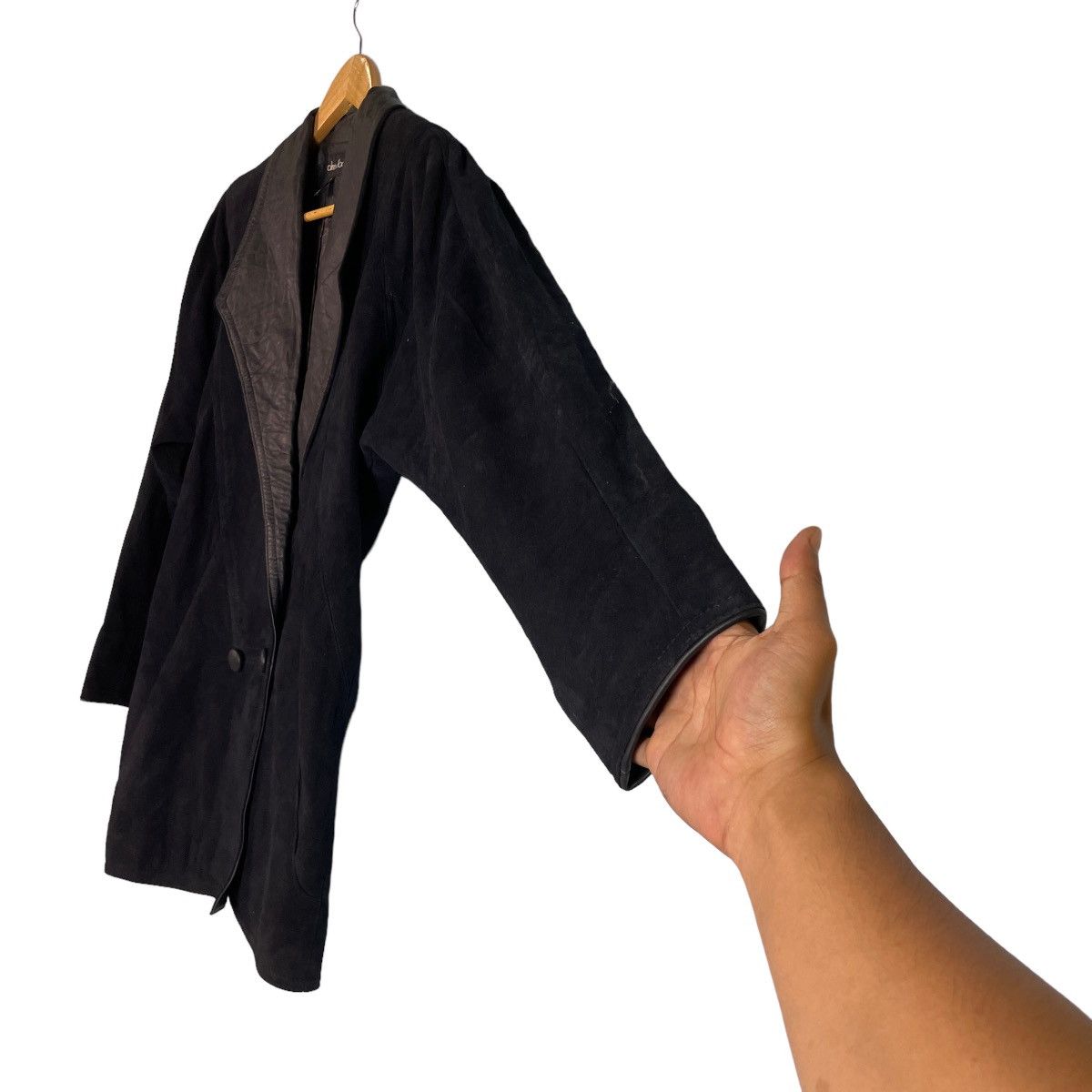 Genuine Leather Caroline Moore Lambskin Leather Hand Cut Jacket Size M / US 6-8 / IT 42-44 - 8 Thumbnail