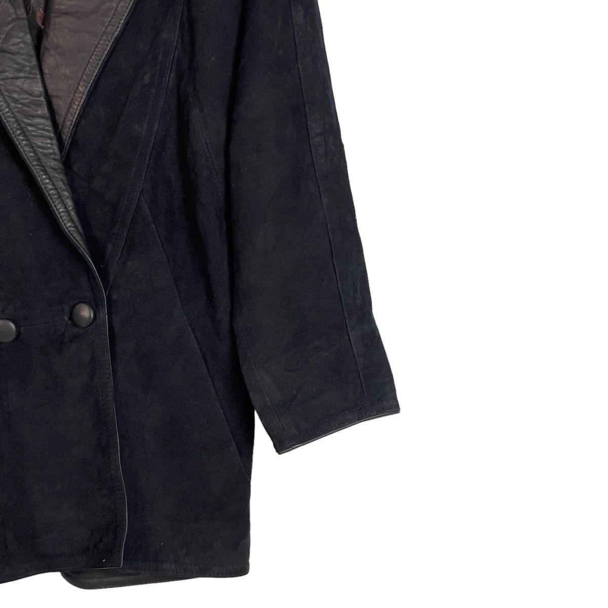 Genuine Leather Caroline Moore Lambskin Leather Hand Cut Jacket Size M / US 6-8 / IT 42-44 - 4 Thumbnail
