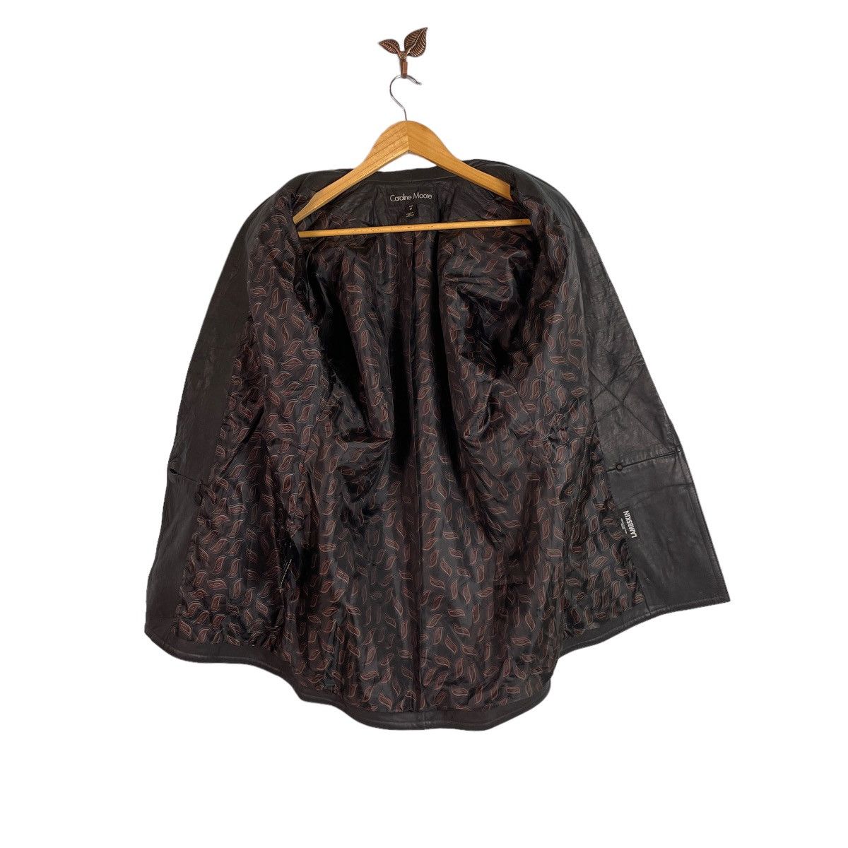 Genuine Leather Caroline Moore Lambskin Leather Hand Cut Jacket Size M / US 6-8 / IT 42-44 - 11 Thumbnail