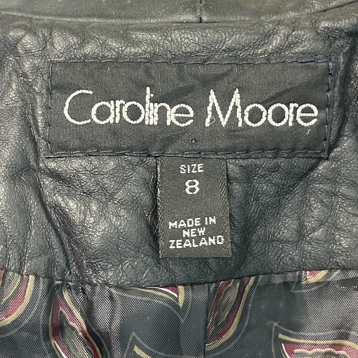 Genuine Leather Caroline Moore Lambskin Leather Hand Cut Jacket Size M / US 6-8 / IT 42-44 - 16 Thumbnail