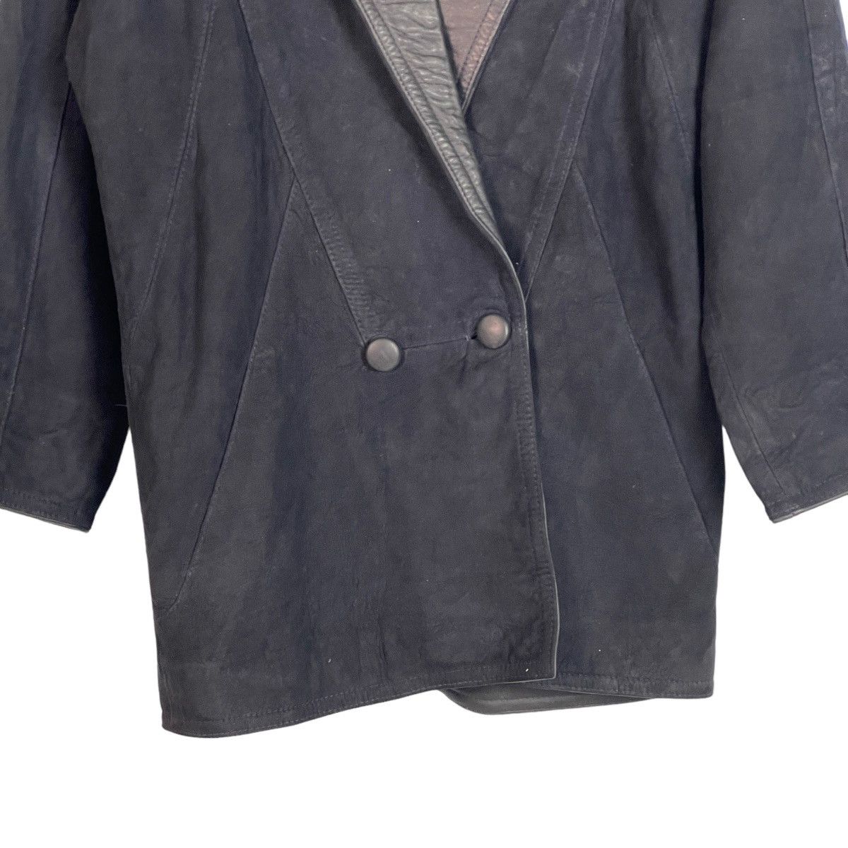 Genuine Leather Caroline Moore Lambskin Leather Hand Cut Jacket Size M / US 6-8 / IT 42-44 - 5 Thumbnail