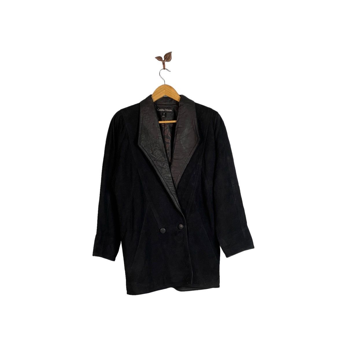 Genuine Leather Caroline Moore Lambskin Leather Hand Cut Jacket Size M / US 6-8 / IT 42-44 - 1 Thumbnail