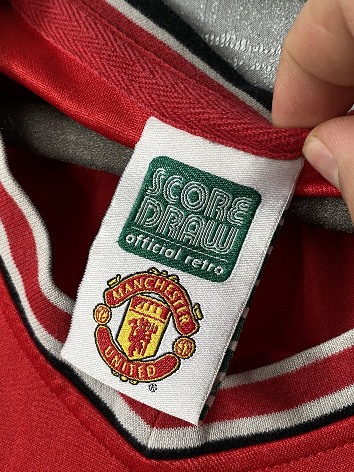 Vintage Vintage Manchester United Soccer Jersey Sharp Score Draw Size US L / EU 52-54 / 3 - 2 Thumbnail