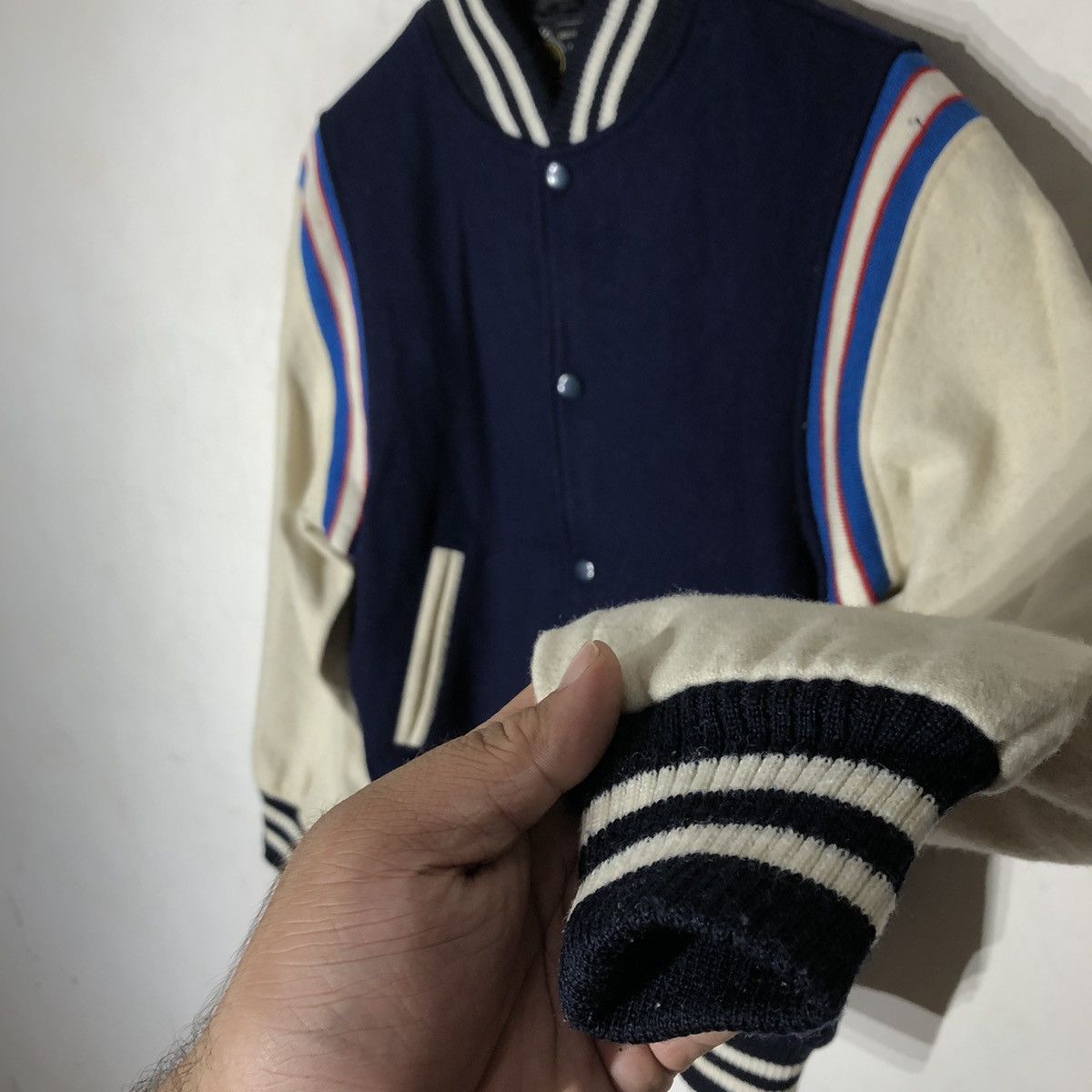 Japanese Brand WORLD JUMP VARSITY JACKET Size US M / EU 48-50 / 2 - 4 Thumbnail